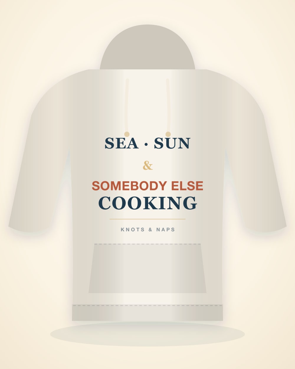 “Somebody Else Cooking” Hoodie in Natural