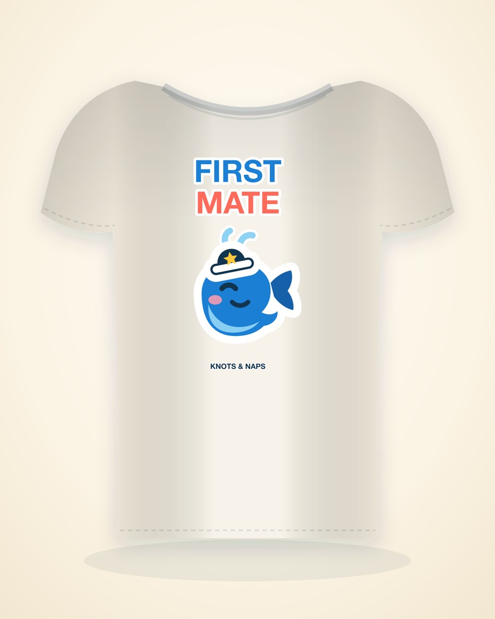 First Mate Tee in Natural