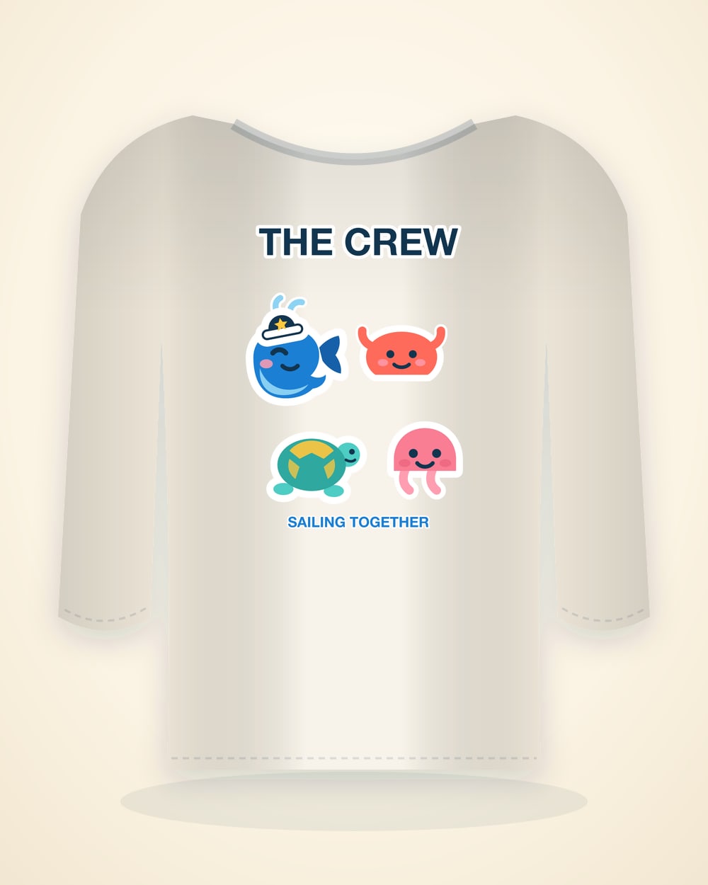 The Crew Long Sleeve in Natural