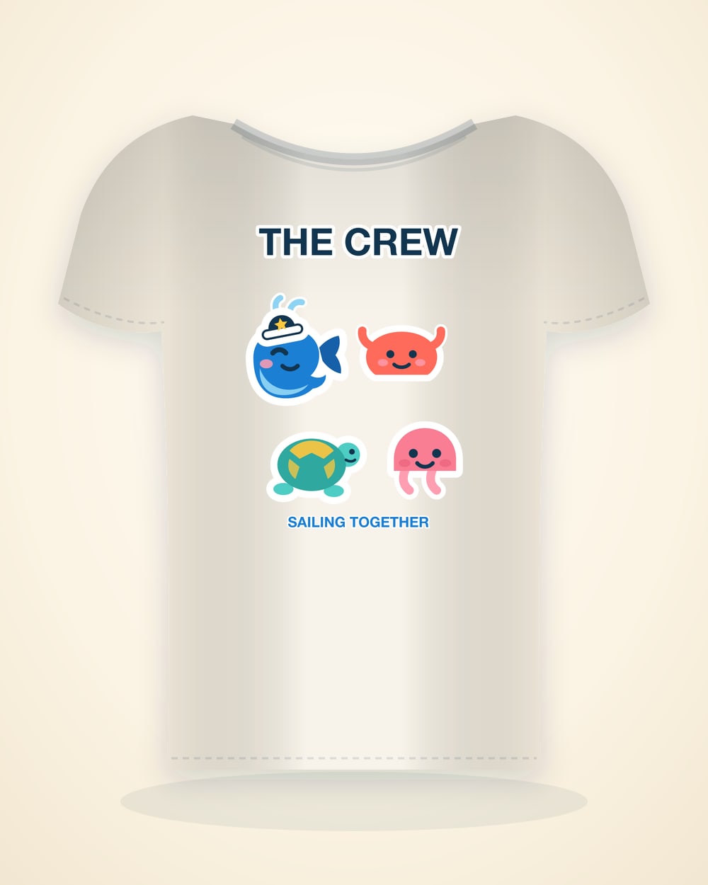 The Crew Tee in Natural
